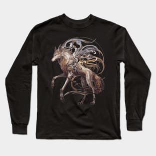 Cybernetic Spirit Wolf Long Sleeve T-Shirt